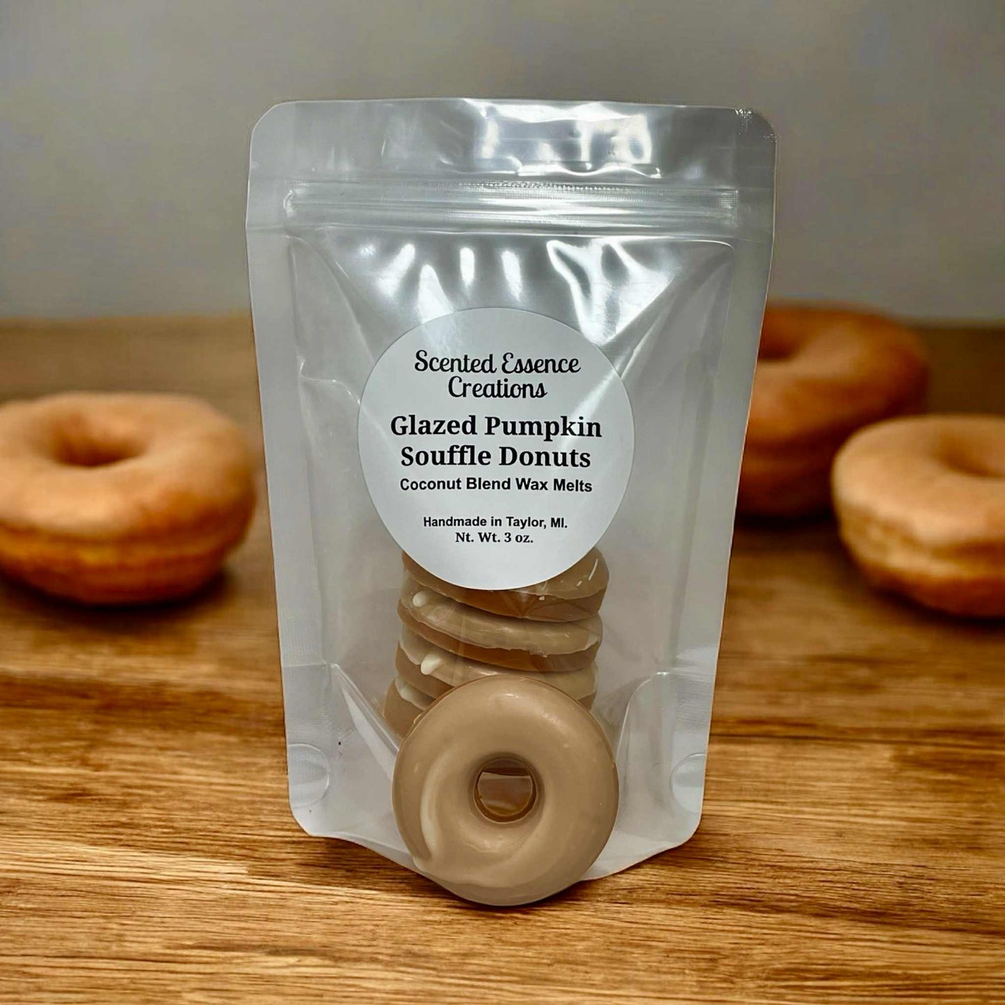 Glazed Pumpkin Souffle Donuts